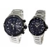 Alexandre Christie AC 6410 Silver Black Couple